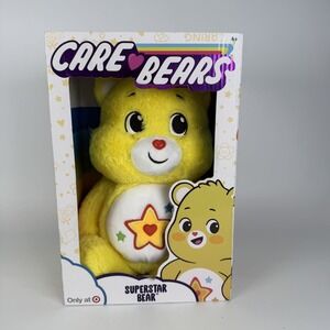 Care Bears 14" SuperStar Bear, Yellow 2022 Target Exclusive BRAND NEW